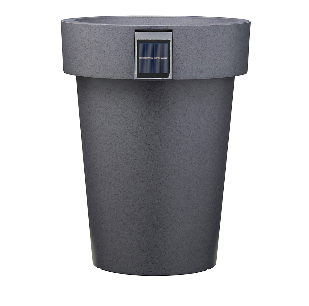 PLT,SOLAR,HDR,8IN,DK GRY,1PK