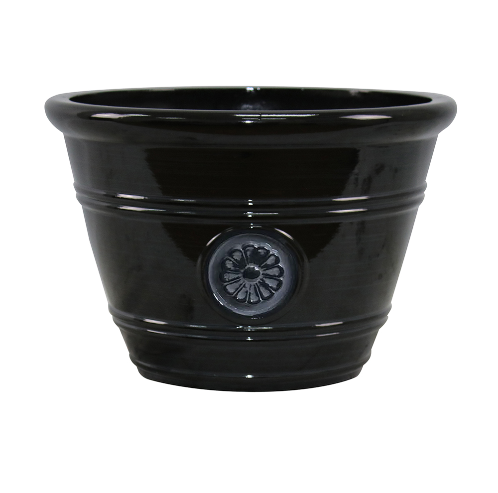1525IN CERAMIX MODESTO PLANTER