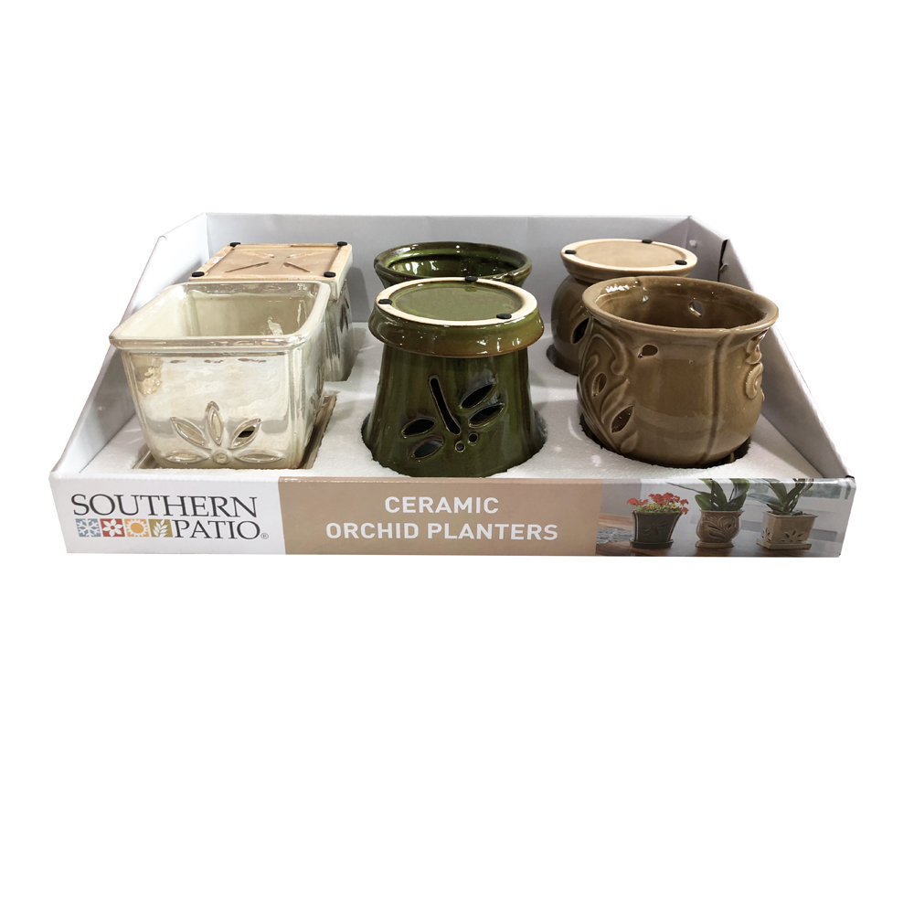 CERAMIC ORCHID PLANTERS TRAY P